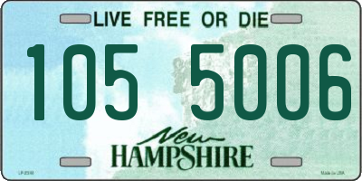 NH license plate 1055006