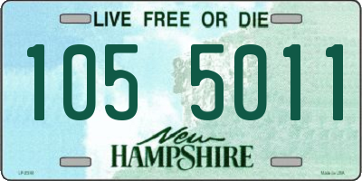 NH license plate 1055011