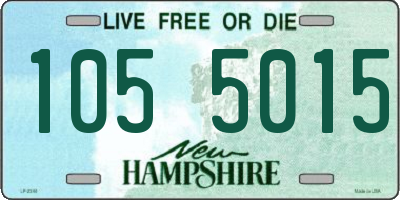 NH license plate 1055015