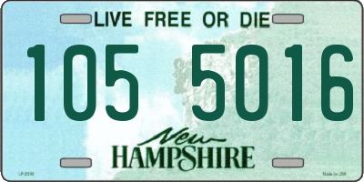 NH license plate 1055016