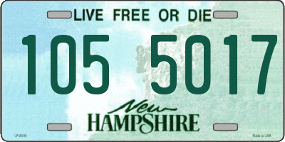 NH license plate 1055017