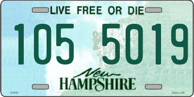 NH license plate 1055019
