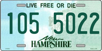 NH license plate 1055022