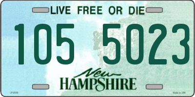 NH license plate 1055023