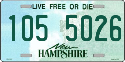 NH license plate 1055026