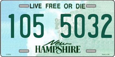NH license plate 1055032