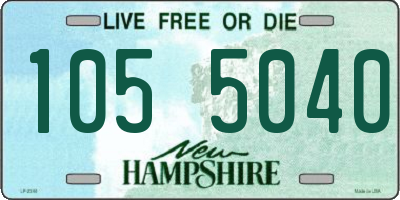 NH license plate 1055040