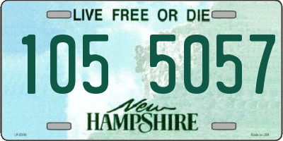 NH license plate 1055057
