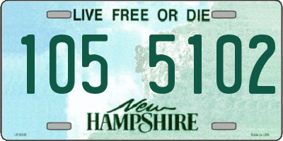 NH license plate 1055102