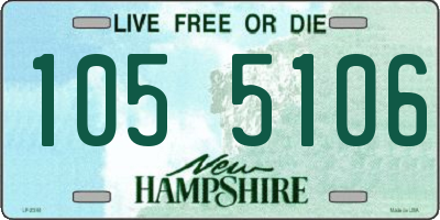 NH license plate 1055106
