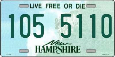 NH license plate 1055110