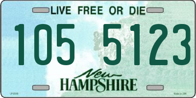 NH license plate 1055123