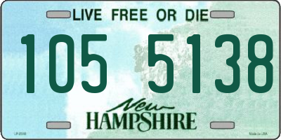 NH license plate 1055138