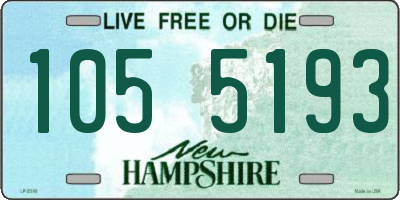 NH license plate 1055193