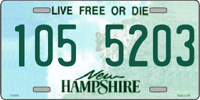 NH license plate 1055203