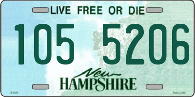 NH license plate 1055206