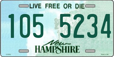 NH license plate 1055234