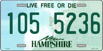 NH license plate 1055236