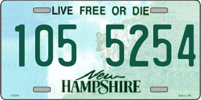 NH license plate 1055254