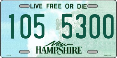 NH license plate 1055300