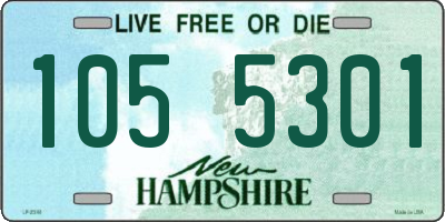 NH license plate 1055301