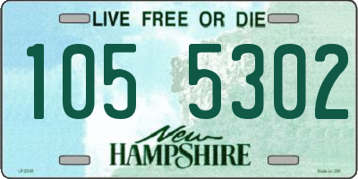 NH license plate 1055302