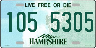 NH license plate 1055305