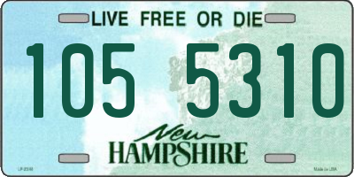 NH license plate 1055310
