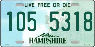 NH license plate 1055318