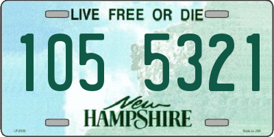 NH license plate 1055321