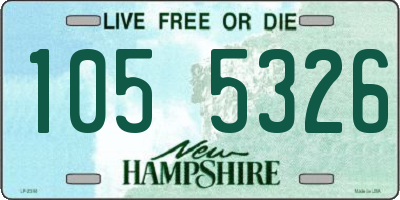NH license plate 1055326