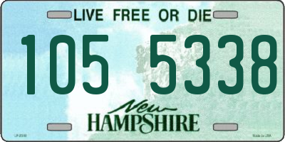 NH license plate 1055338