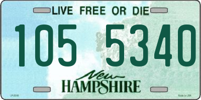 NH license plate 1055340