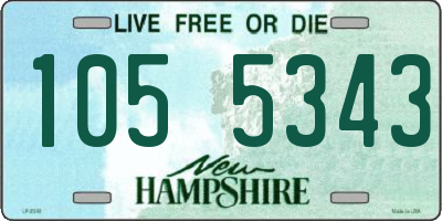NH license plate 1055343