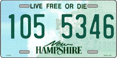 NH license plate 1055346