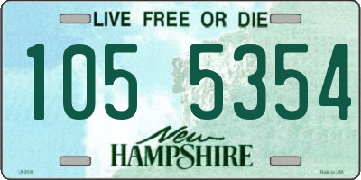 NH license plate 1055354