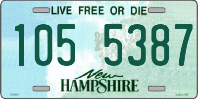 NH license plate 1055387