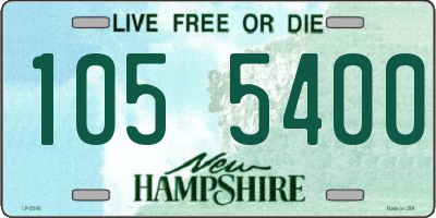 NH license plate 1055400