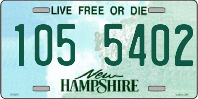 NH license plate 1055402