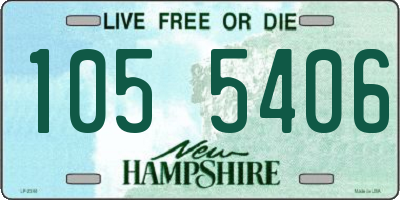 NH license plate 1055406