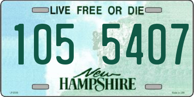 NH license plate 1055407