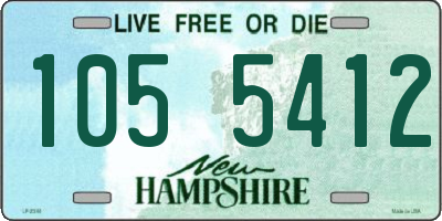 NH license plate 1055412