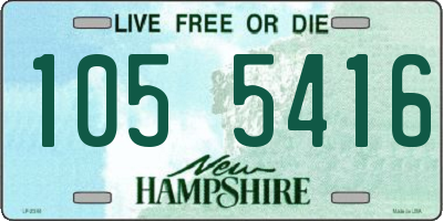 NH license plate 1055416