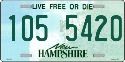 NH license plate 1055420
