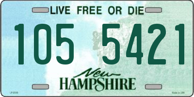 NH license plate 1055421