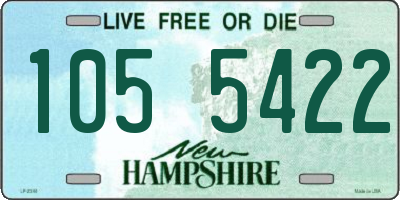 NH license plate 1055422