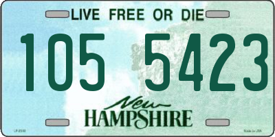 NH license plate 1055423