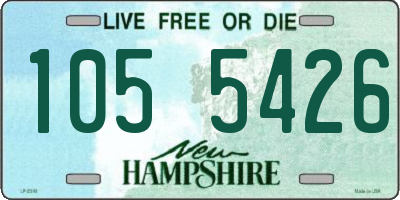 NH license plate 1055426