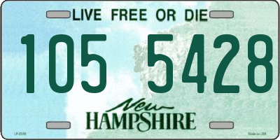 NH license plate 1055428