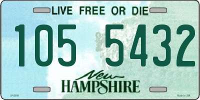 NH license plate 1055432